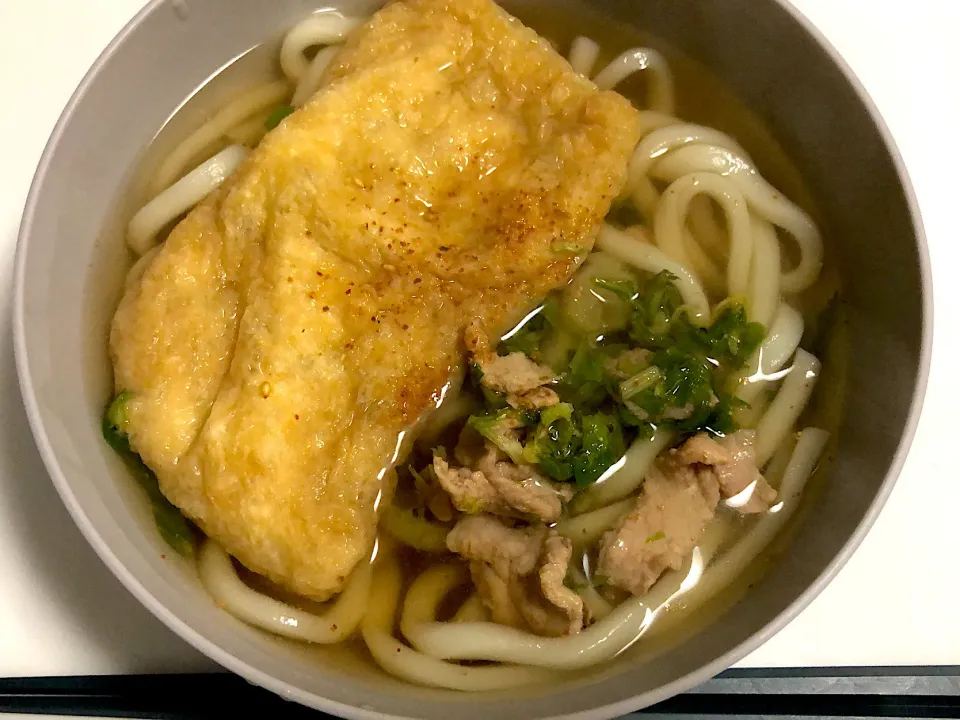 #肉きつねうどん|トリさん