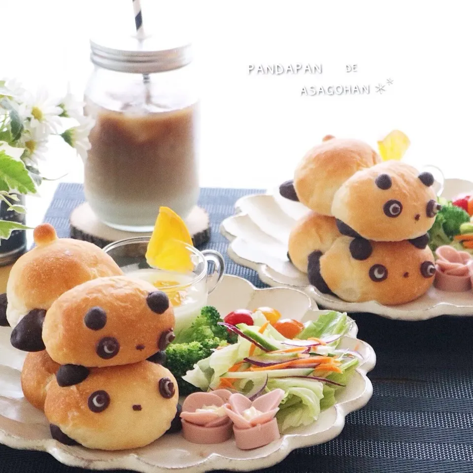 パンダパンで朝ごはん
#パンダパン #動物ぱん #朝ごはん|tomoさん