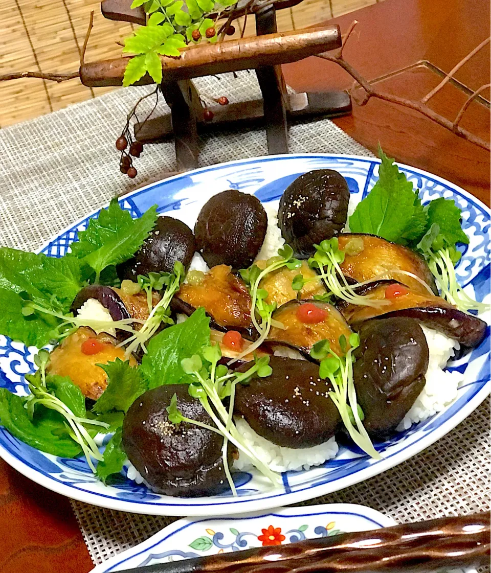 しいたけと茄子の野菜寿司|シュトママさん