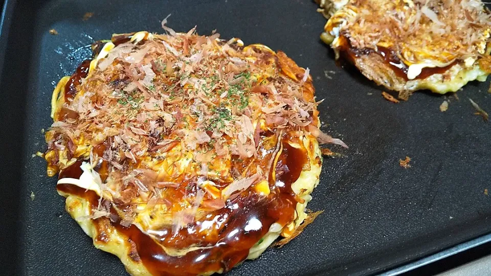 ☆今日の晩ごはん☆　わが家のお好み焼き|hamamaさん