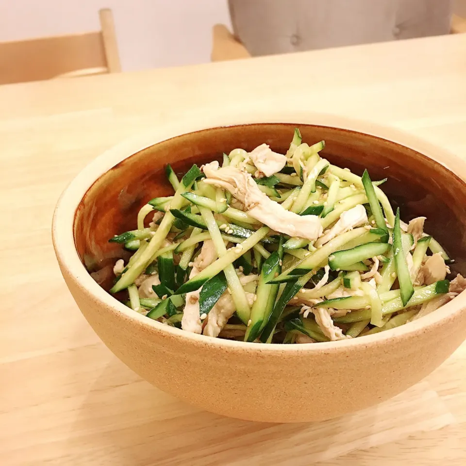 キュウリと鶏むね肉の中華サラダ🥗|ちゃ♡さん