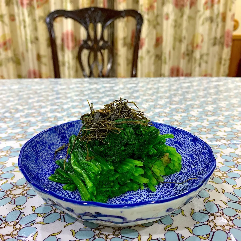 2019.8.29 晩御飯のほうれん草のお浸し刻み昆布がけ‼︎|Seikoさん