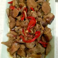 Snapdishの料理写真:filipino adobo with mushroom for dinner ❤️|janiさん