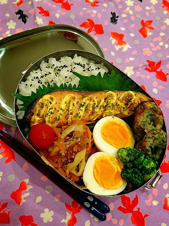 Snapdishの料理写真:旦那さん弁当|ねこさんさん