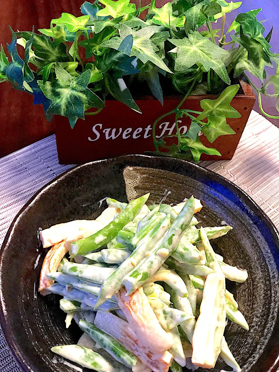 5分で出来る‼️インゲンとちくわの柚子胡椒マヨサラダ🥗|🌺🌺Foodie🌺🌺さん