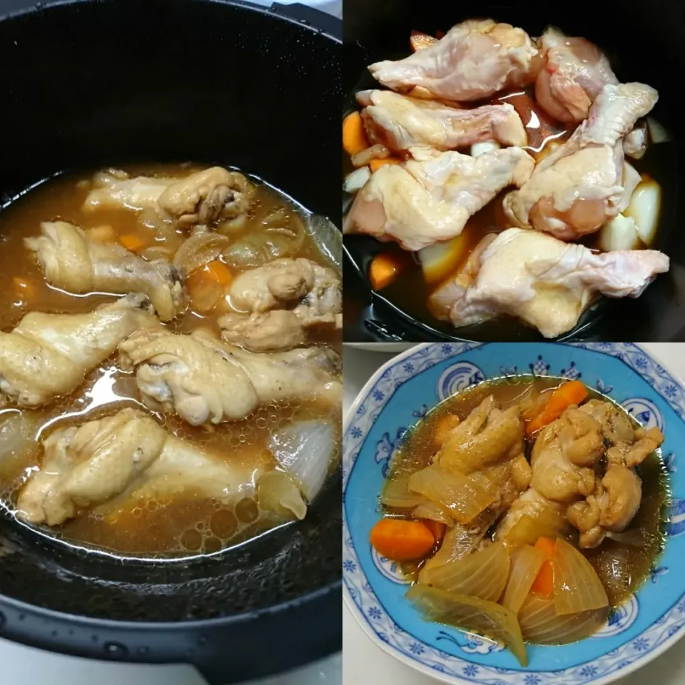 鶏手羽元の煮物🐔|しまだ ちえこさん