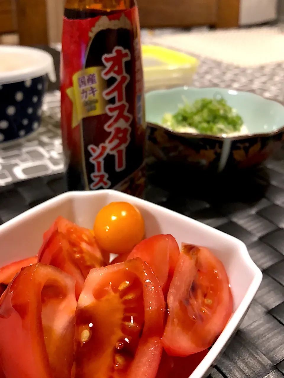 Snapdishの料理写真:トマトのオイスターソースかけ|amiさん