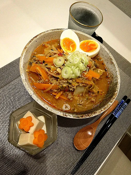 Snapdishの料理写真:旦那さんのおそーい夕飯|ねこさんさん