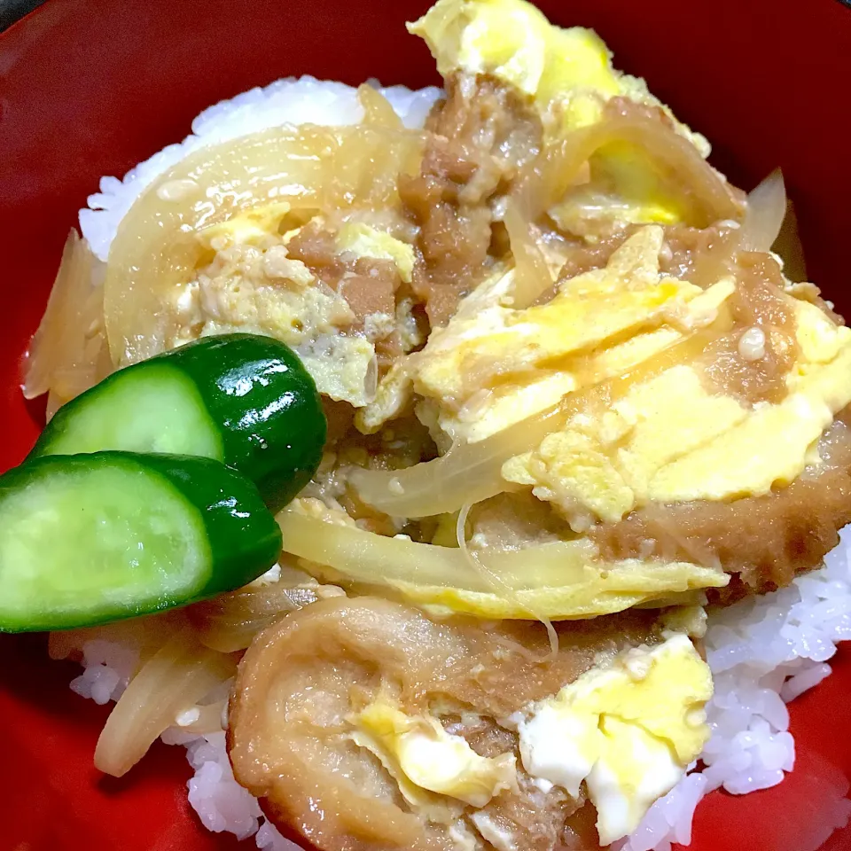 Snapdishの料理写真:調味料二つだけ！油麩丼                                                                    2019.8.30|Yu Yu mamaさん