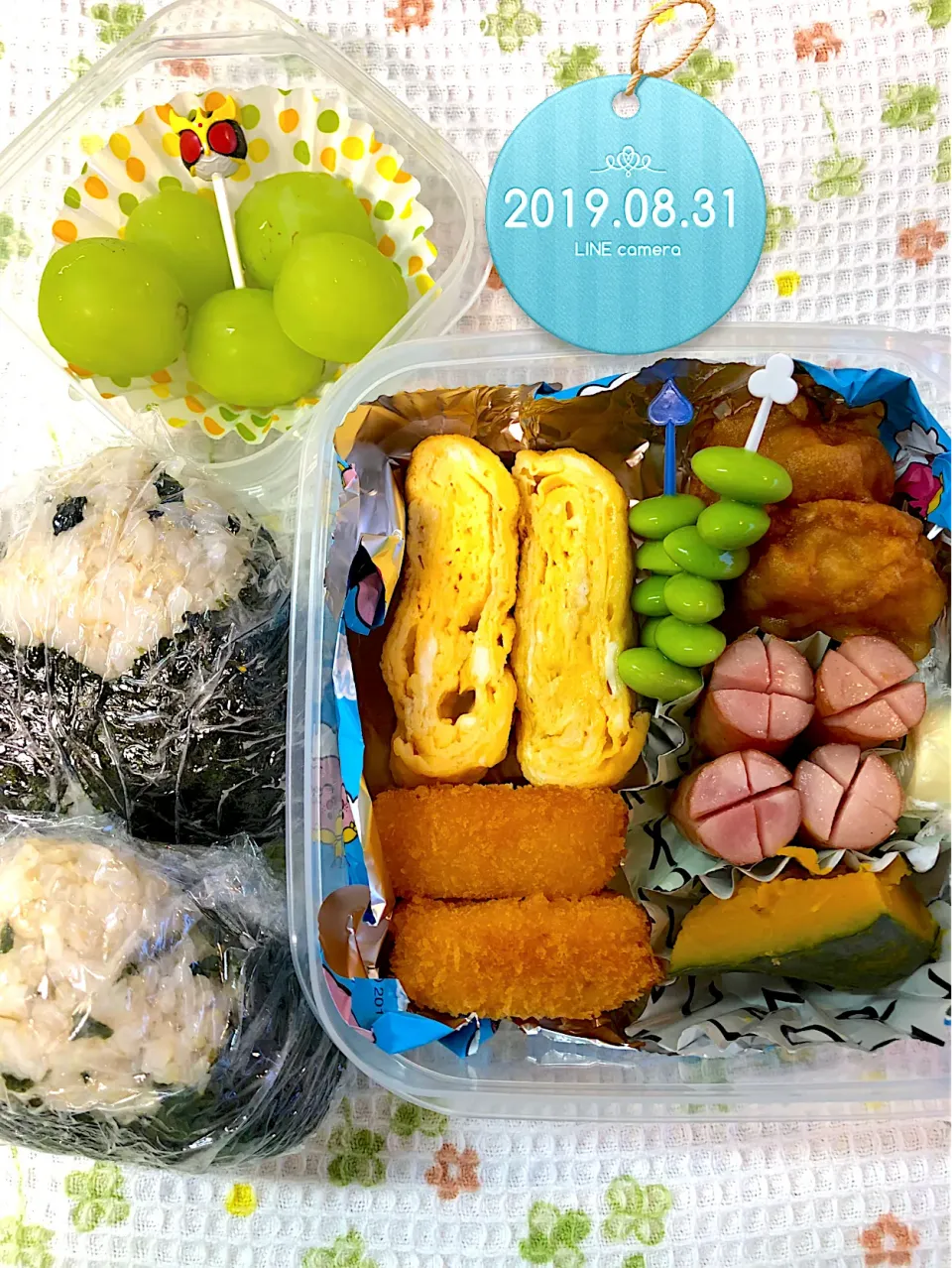 おにぎり弁当🍙🍙|harutomomamaさん