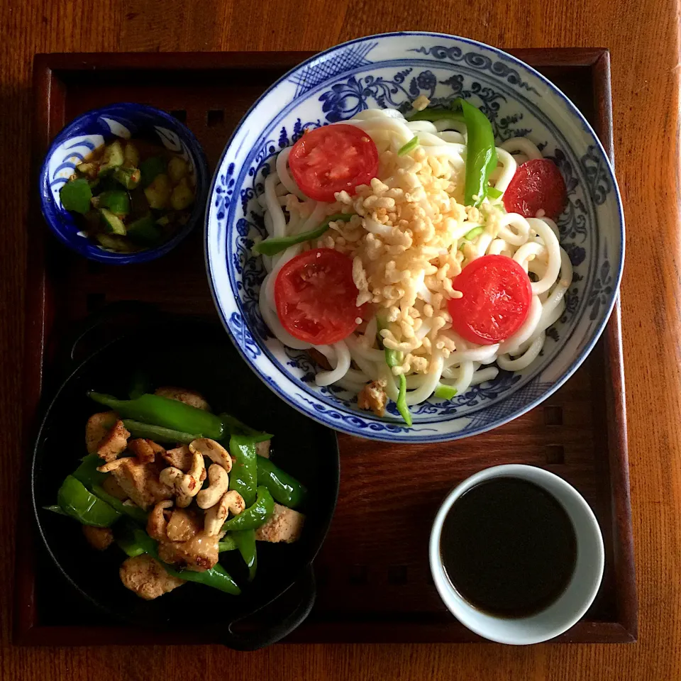 たぬきうどん定食風のランチ|Kさん