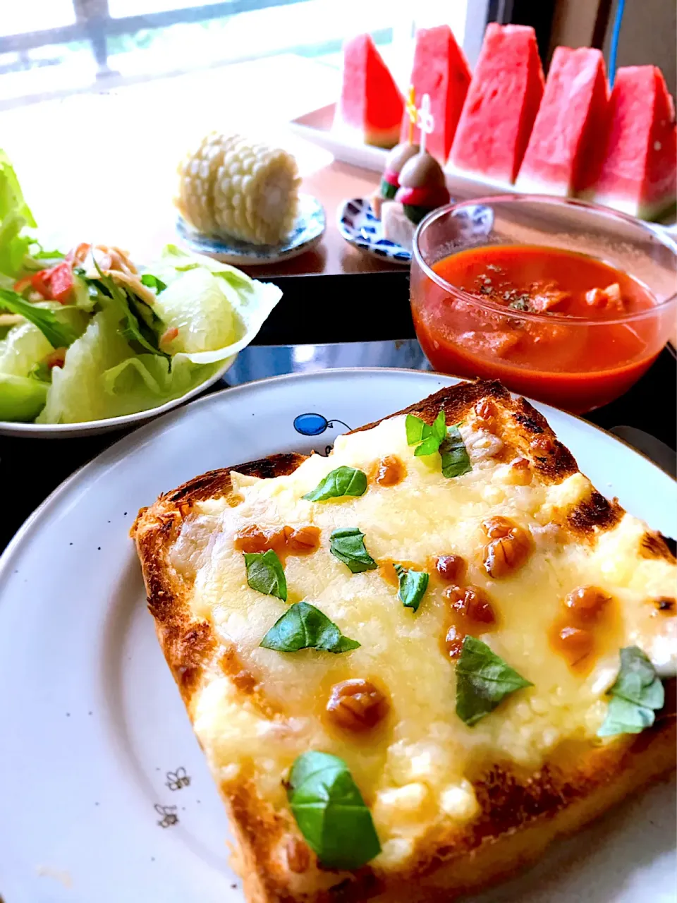 もろみ味噌のチーズトーストで朝ごパン|とんちんさん