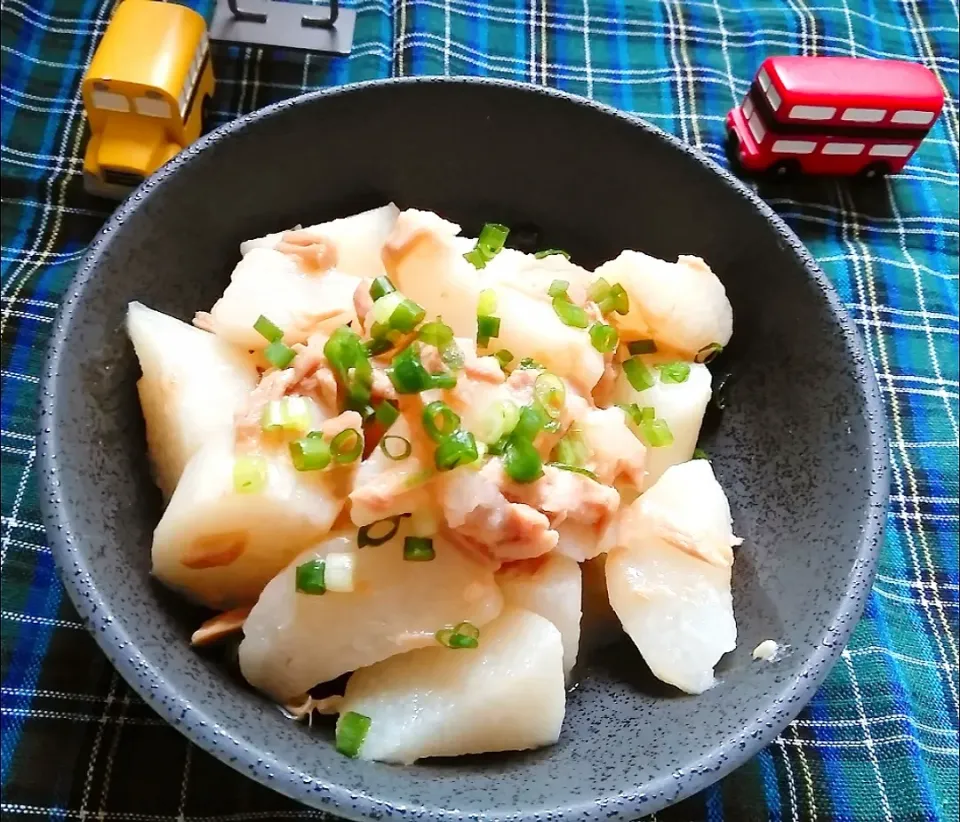 からあげビールさんの料理 簡単おつまみ♪長いもとツナの白だしとろみ煮|花ママさん