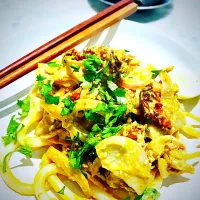 Soft shell crab noodles|Takuji  Abeさん