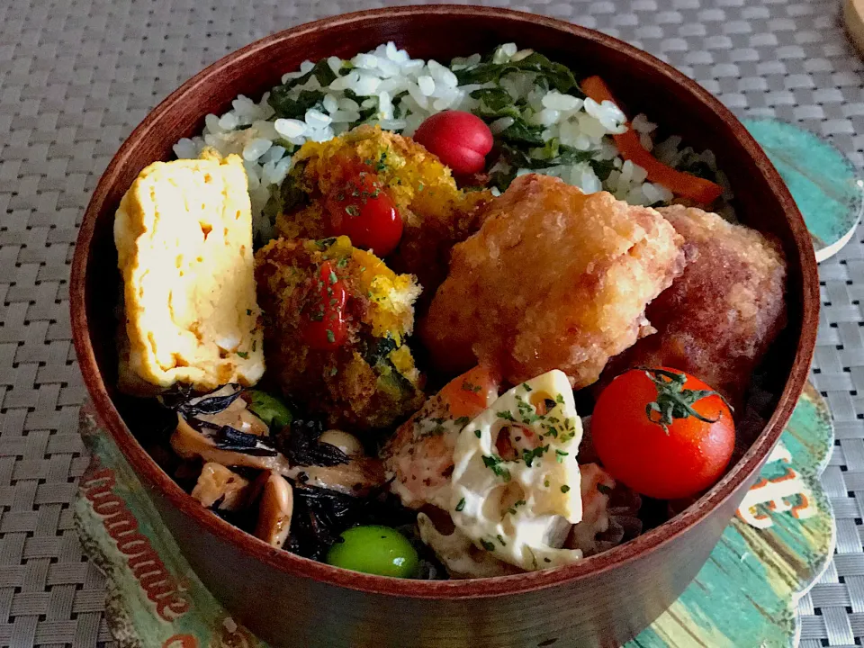 Snapdishの料理写真:今日のお弁当( ･∀･)ﾉｼ|あっきさん