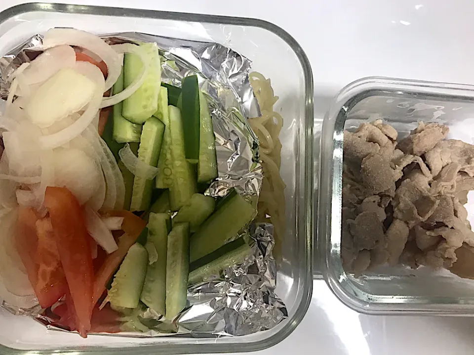 お弁当 豚しゃぶ冷やし中華|あやさん