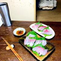 Snapdishの料理写真:メジロとシオの創り☘|まろんさん