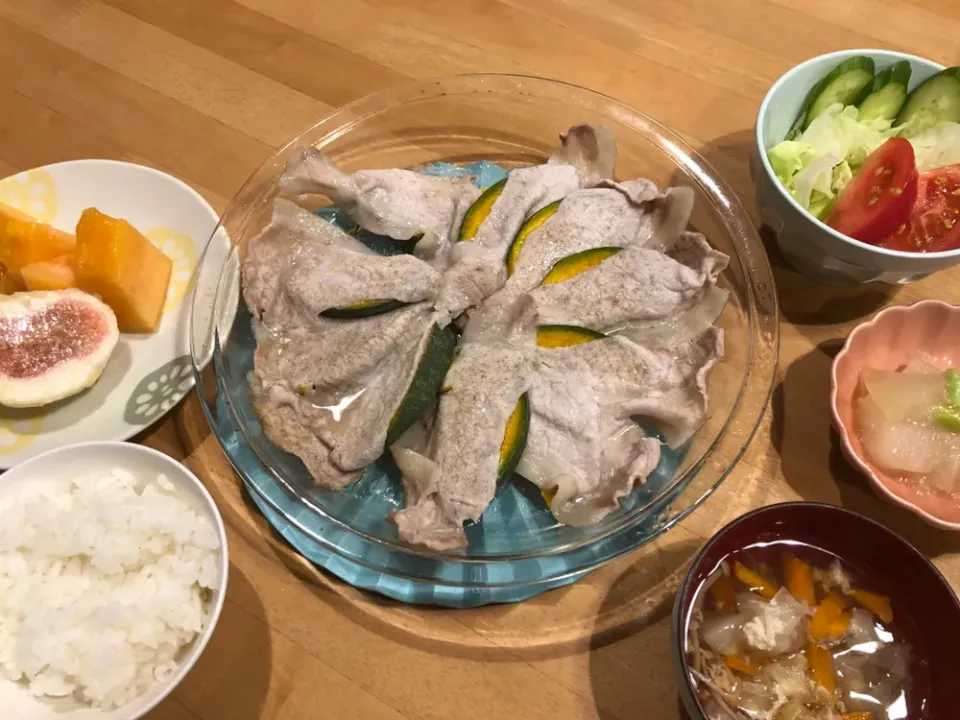 かぼちゃと豚肉の蒸し物☆|Natsuki Ishikawaさん