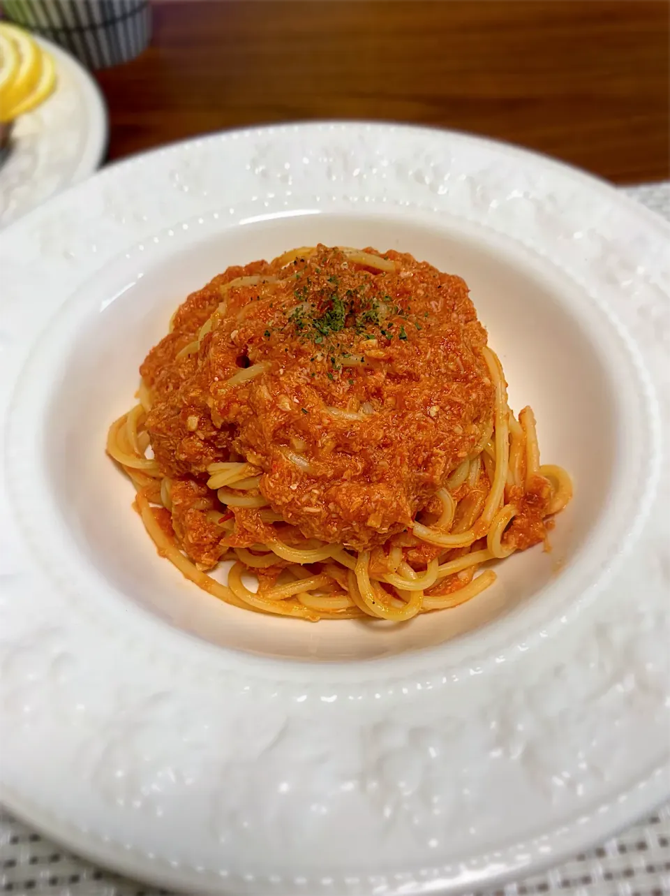 カニのトマトクリームパスタ🦀|ぎゅうさん