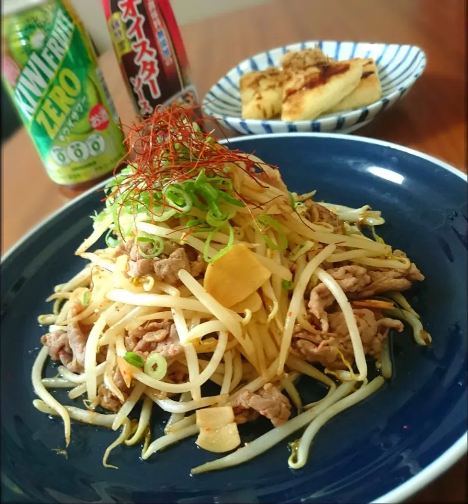  豚もやしにんにく醤油炒め|まりおさん