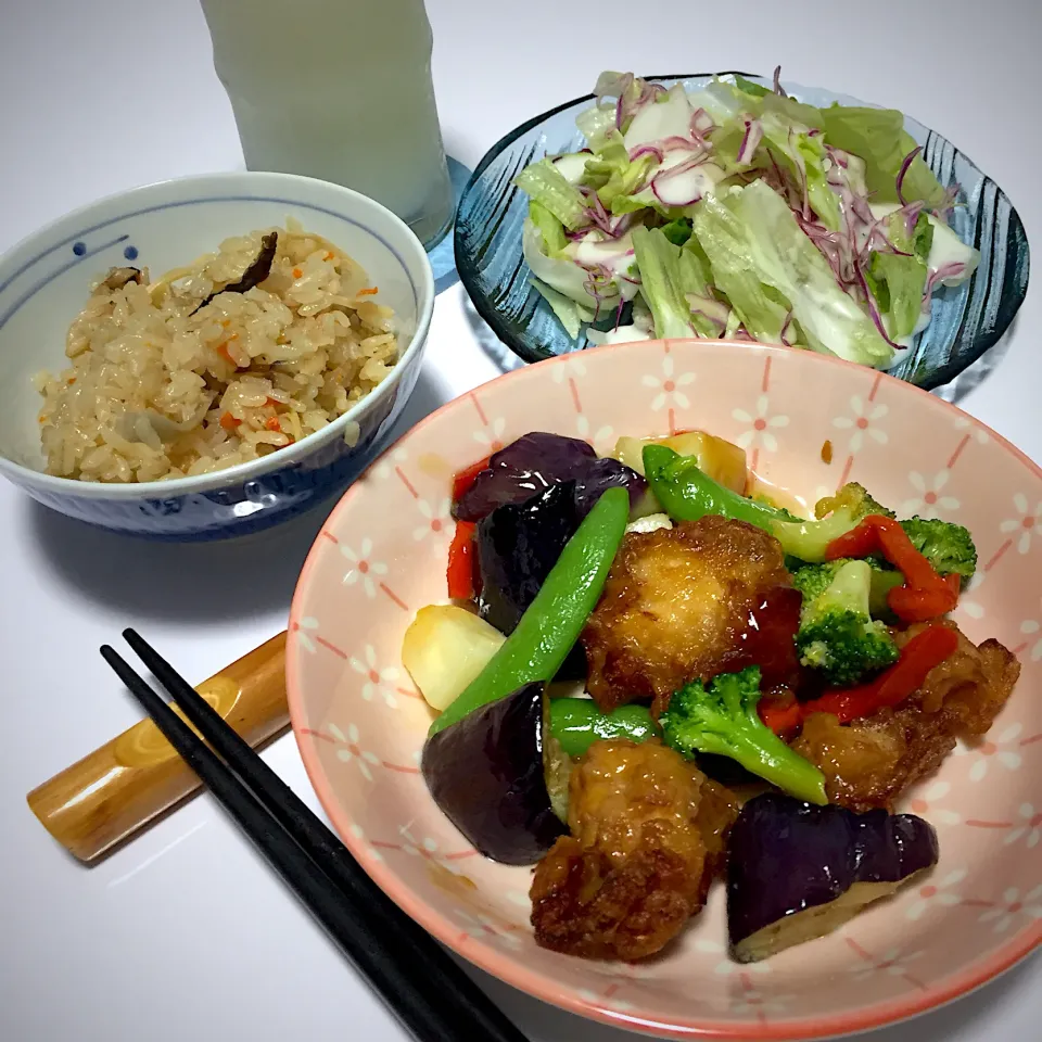 今宵は、鶏と野菜の黒酢あん🐓|Kojiさん