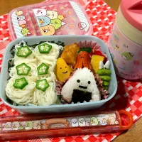 すみっコ風おにぎりと素麺弁当|mama+mさん