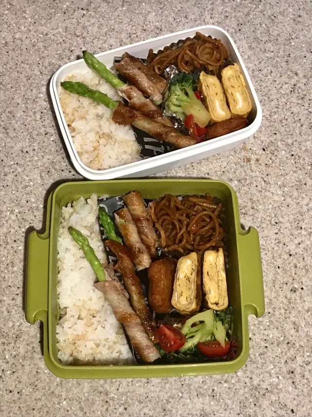 アスパラ肉巻き弁当🍱|ちっくんさん