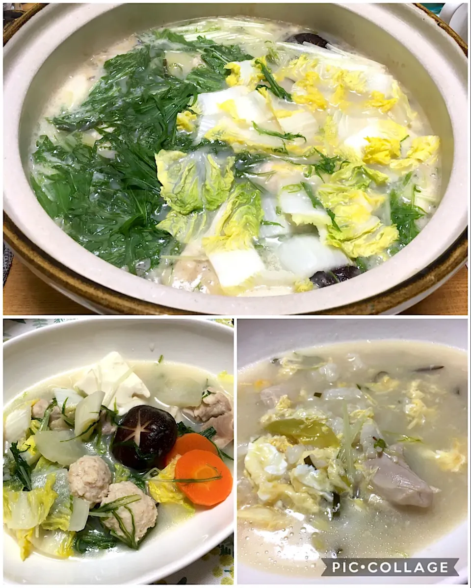 Snapdishの料理写真:鶏白湯鍋|こいちさん