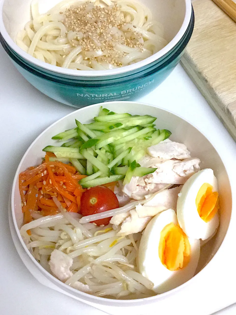 長女の中学弁当〜 また寝坊した朝練の朝、、冷やしうどんで乗り切りました！|yukoさん