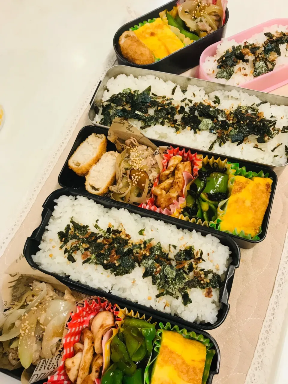 長男、長女、旦那さん弁当🍱|だまさん