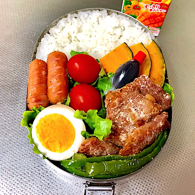 Snapdishの料理写真:高3男子のお弁当 豚竜田揚げ|チャコさん