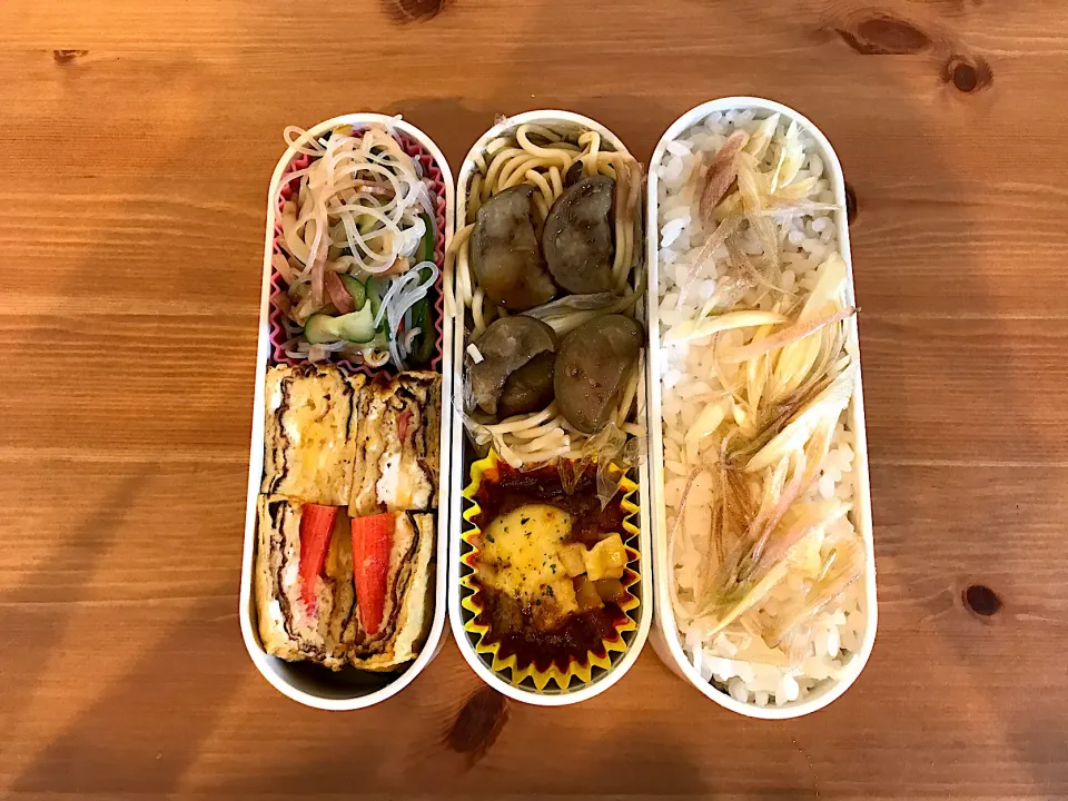 茄子&茗荷の夏弁当|Emi Mikadoさん