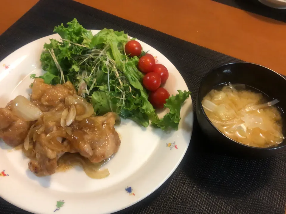 鶏もも肉生姜焼き|かずみんさん