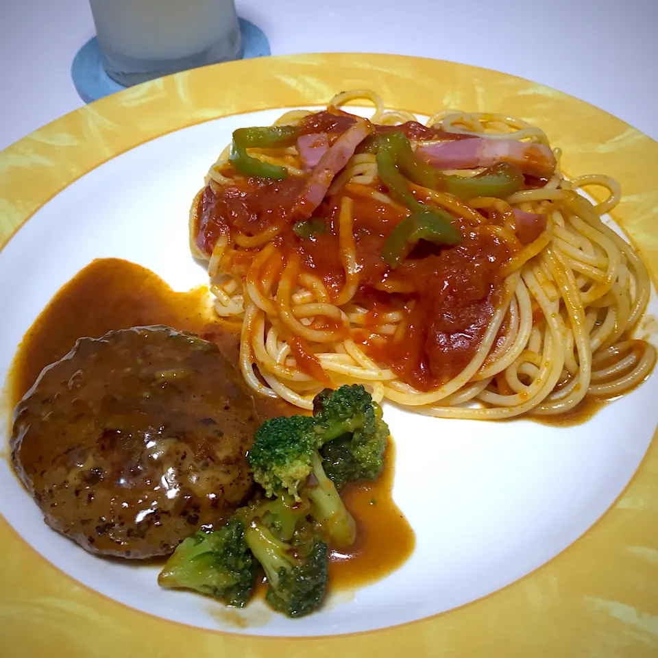 今宵は、定番洋食コンビ🍝🥩|Kojiさん