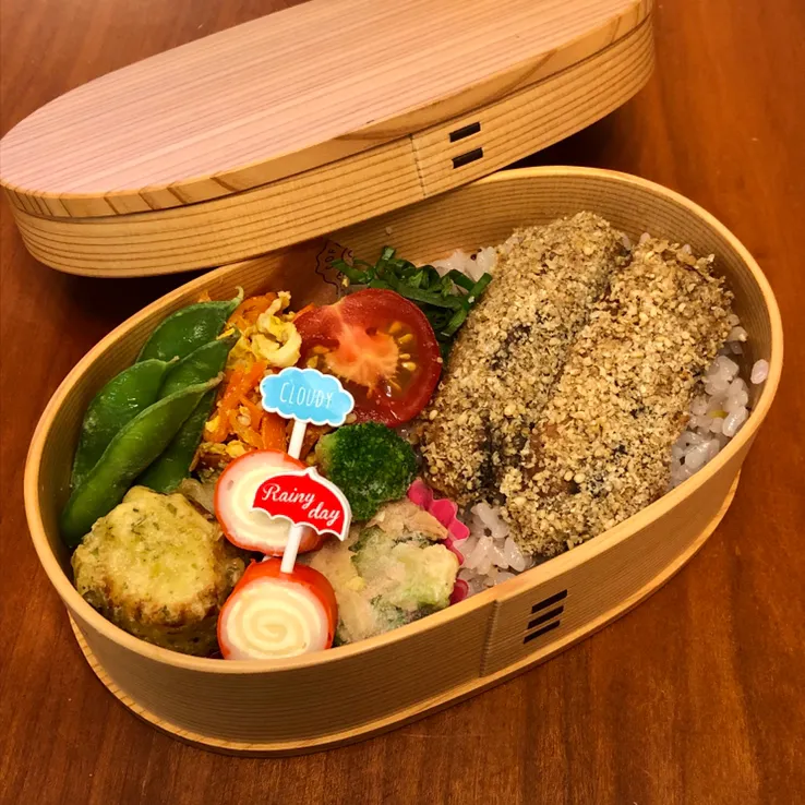 2019.09.04 サンマ缶の胡麻和え弁当|みほさん