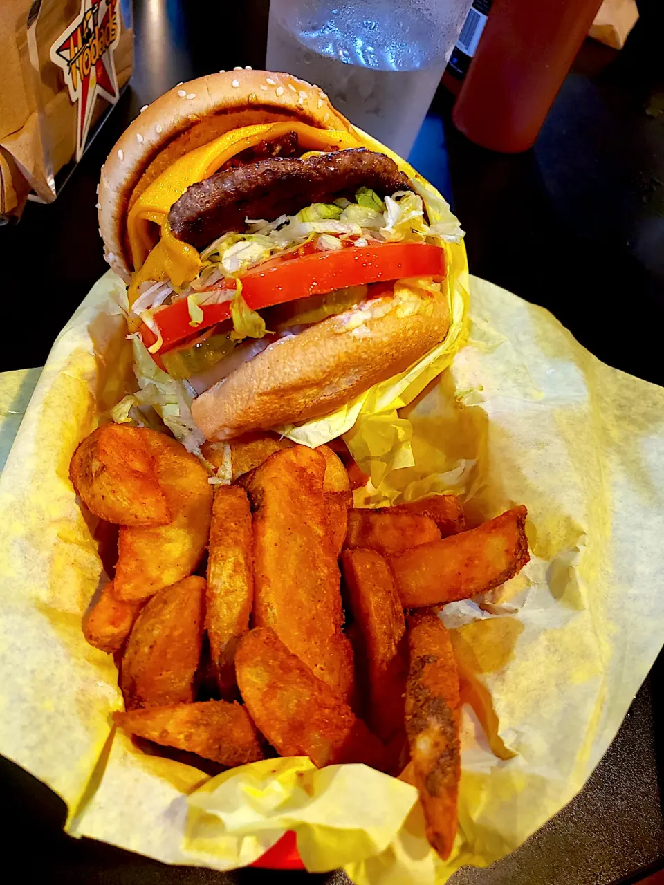 Burger and fries wedges|🌺IAnneさん