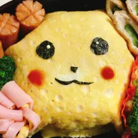 Snapdishの料理写真:ピカチュウ 弁当！|naga maiさん