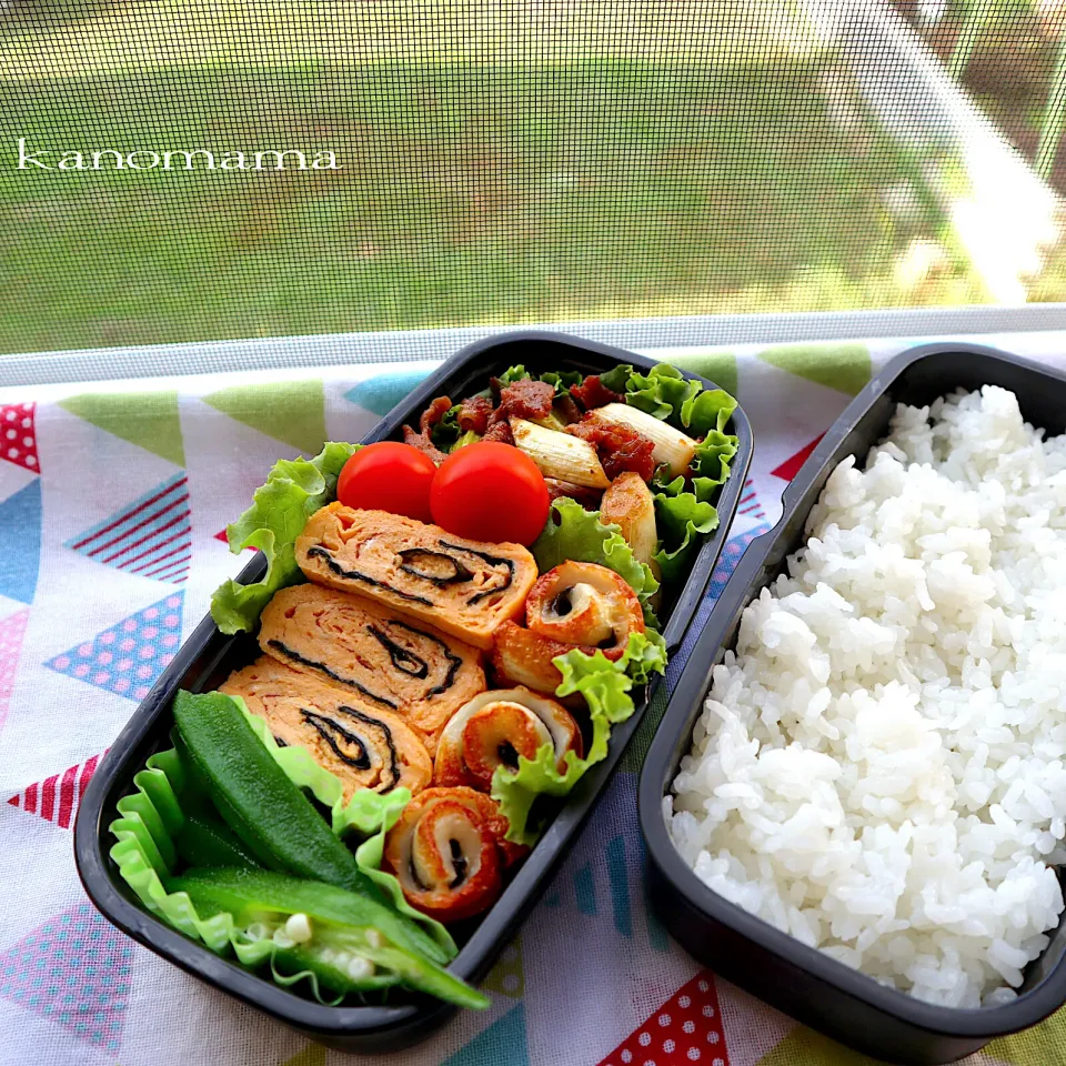 Snapdishの料理写真:息子弁当〜♪くるくる〜〜🌀|ゆきさん