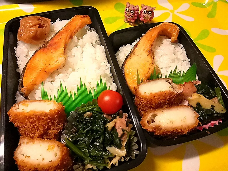 夫の弁当、娘の弁当|みどりさん