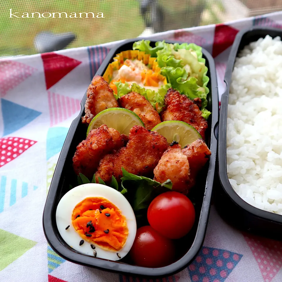 息子弁当♪とり唐揚げ〜塩麹で♪|ゆきさん