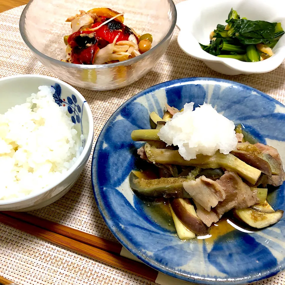 豚肉となすのレンジ蒸し|あきころさん