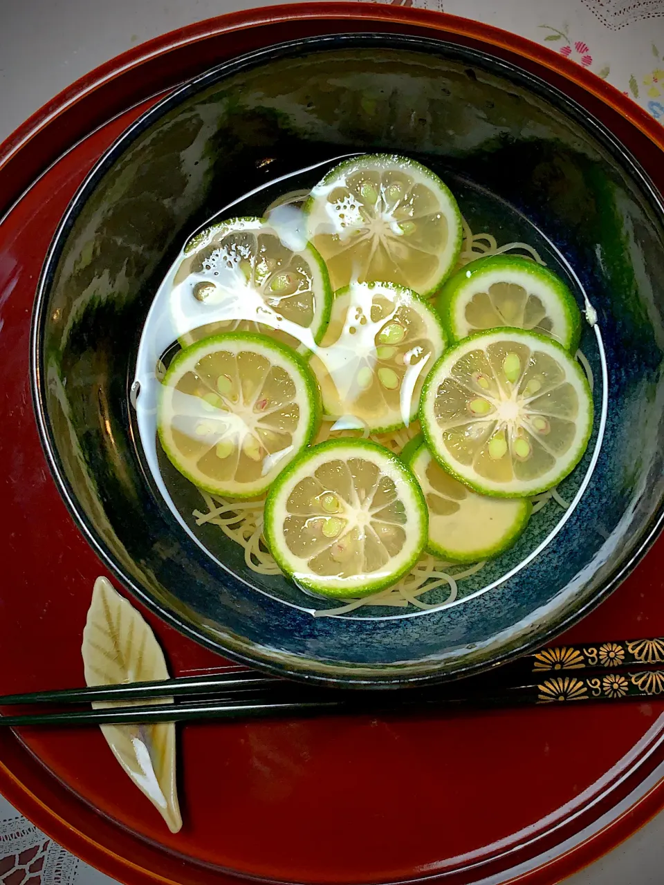 胃が疲れ気味なので、スダチ素麺作ってみた|akoさん