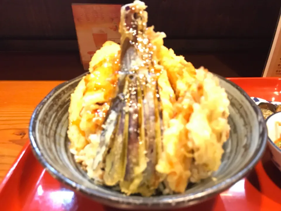 厚切りとり天丼 四種の野菜天 黒酢たれ|なお🅿️さん