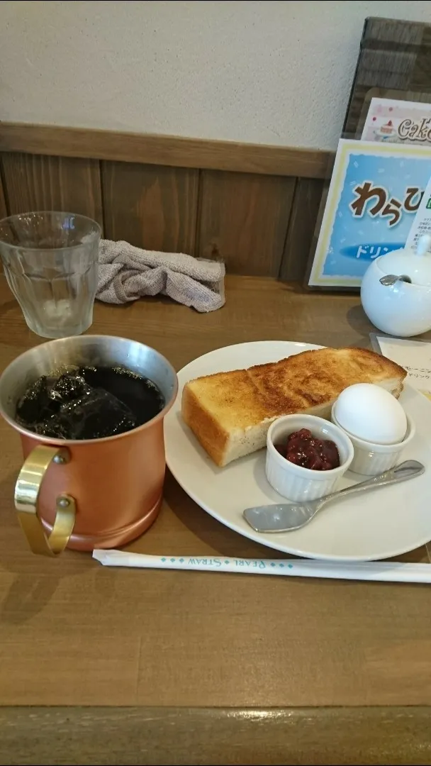 名古屋市西区那古野「喫茶まつば」の小倉トーストモーニング|タカシさん