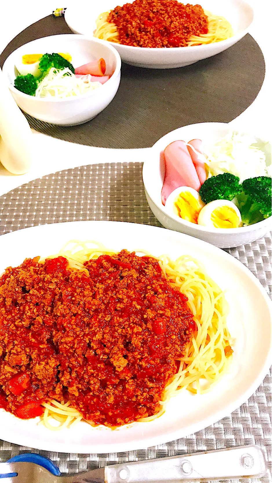 今日の晩御飯はミートソースのパスタ🍝リクエスト飯😋|ゆきさん