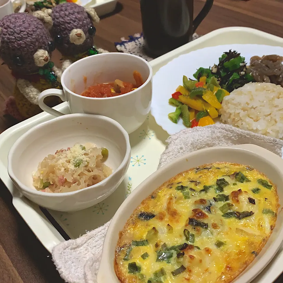 Snapdishの料理写真:夕食全体図。|chagashiさん