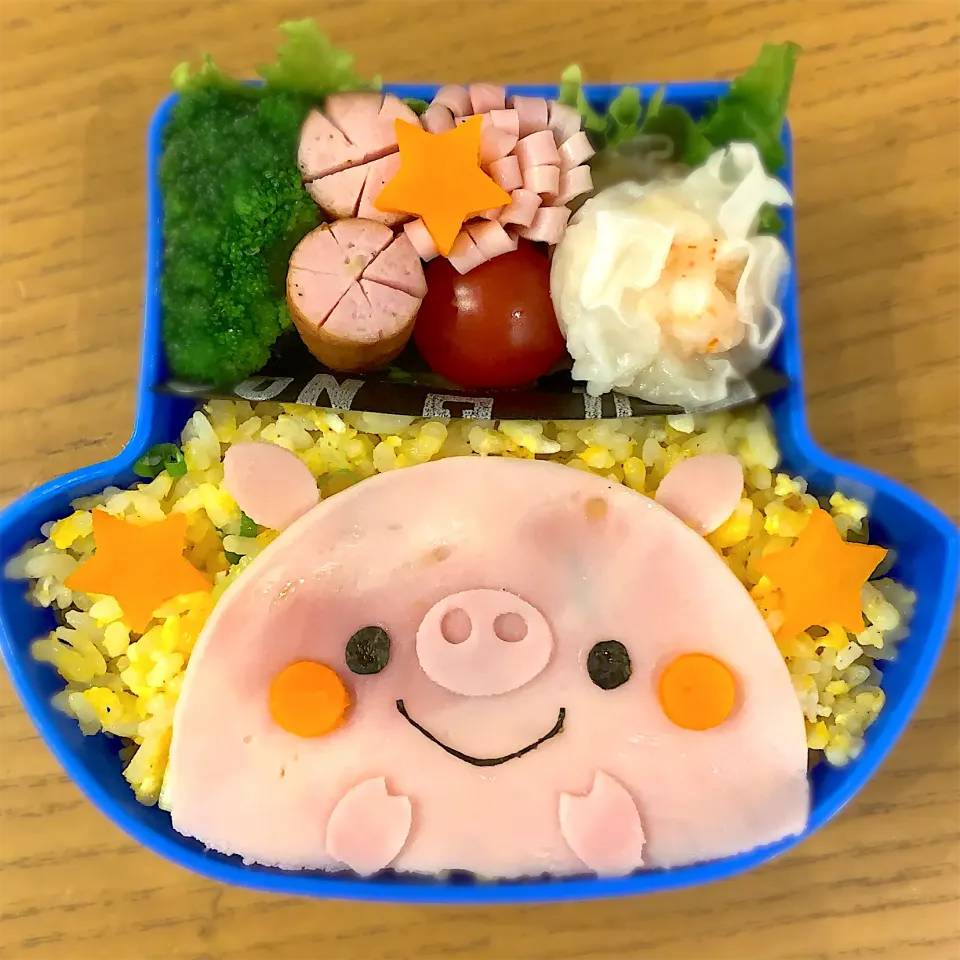 幼稚園のお弁当🍙 ブタさん|wasabiさん