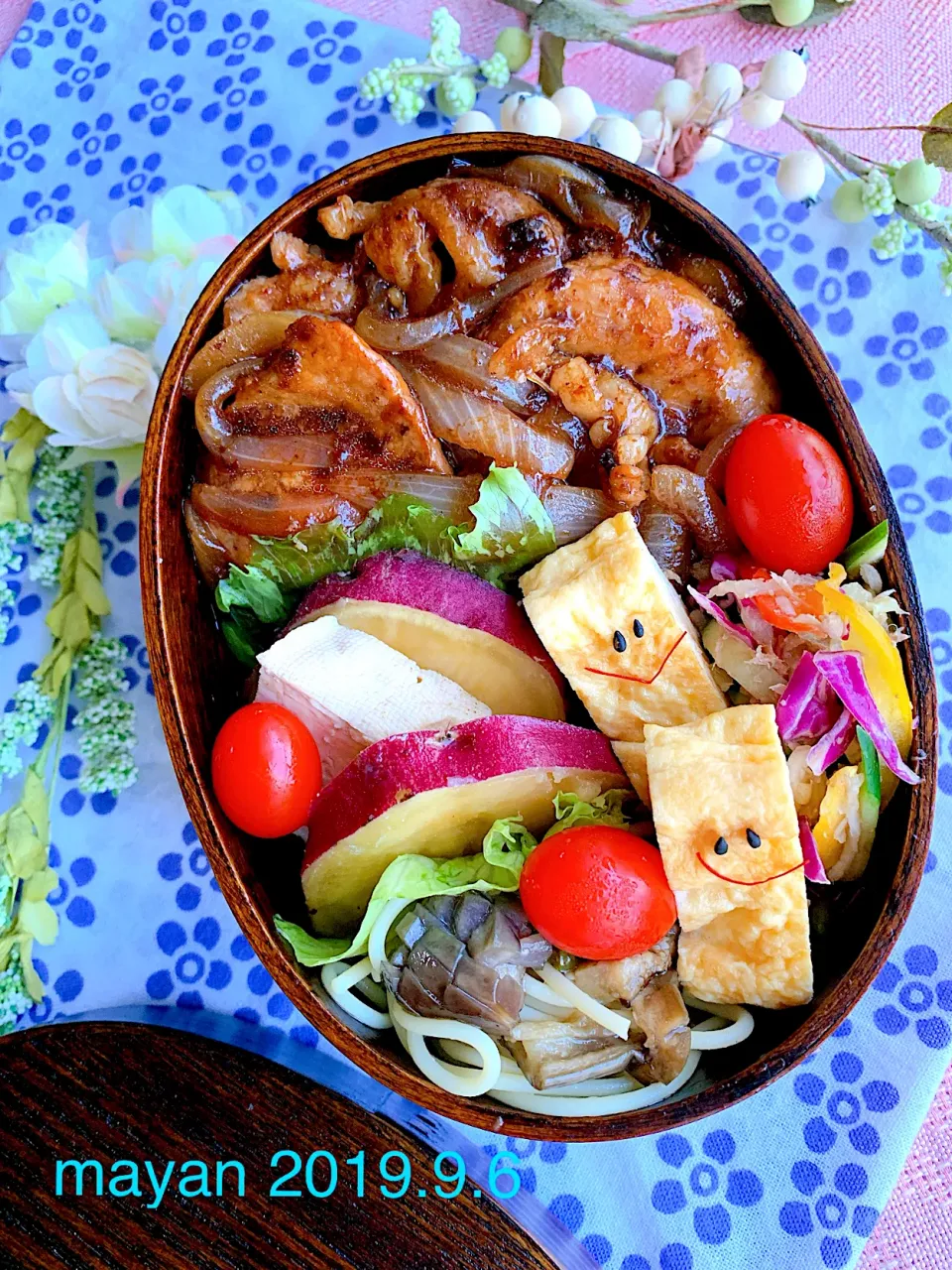 生姜焼きお弁当🍱|まやさん