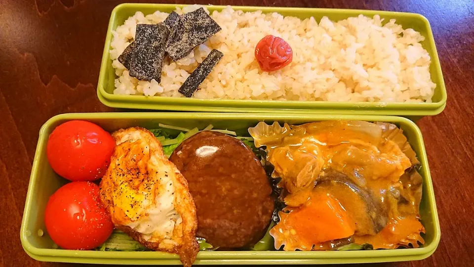 ハンバーグ弁当|りょーさん