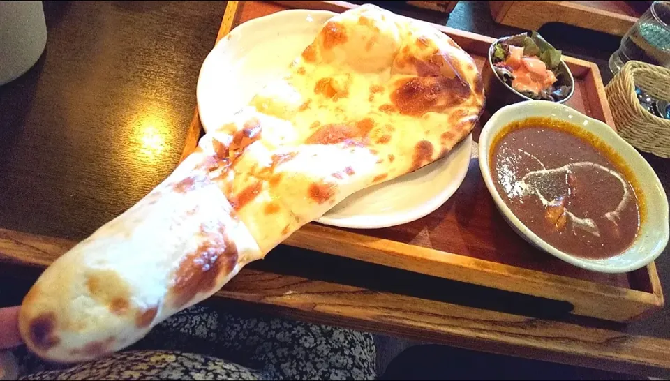 🍗チキンカレー＆ビッグナン🔥|じょうさん